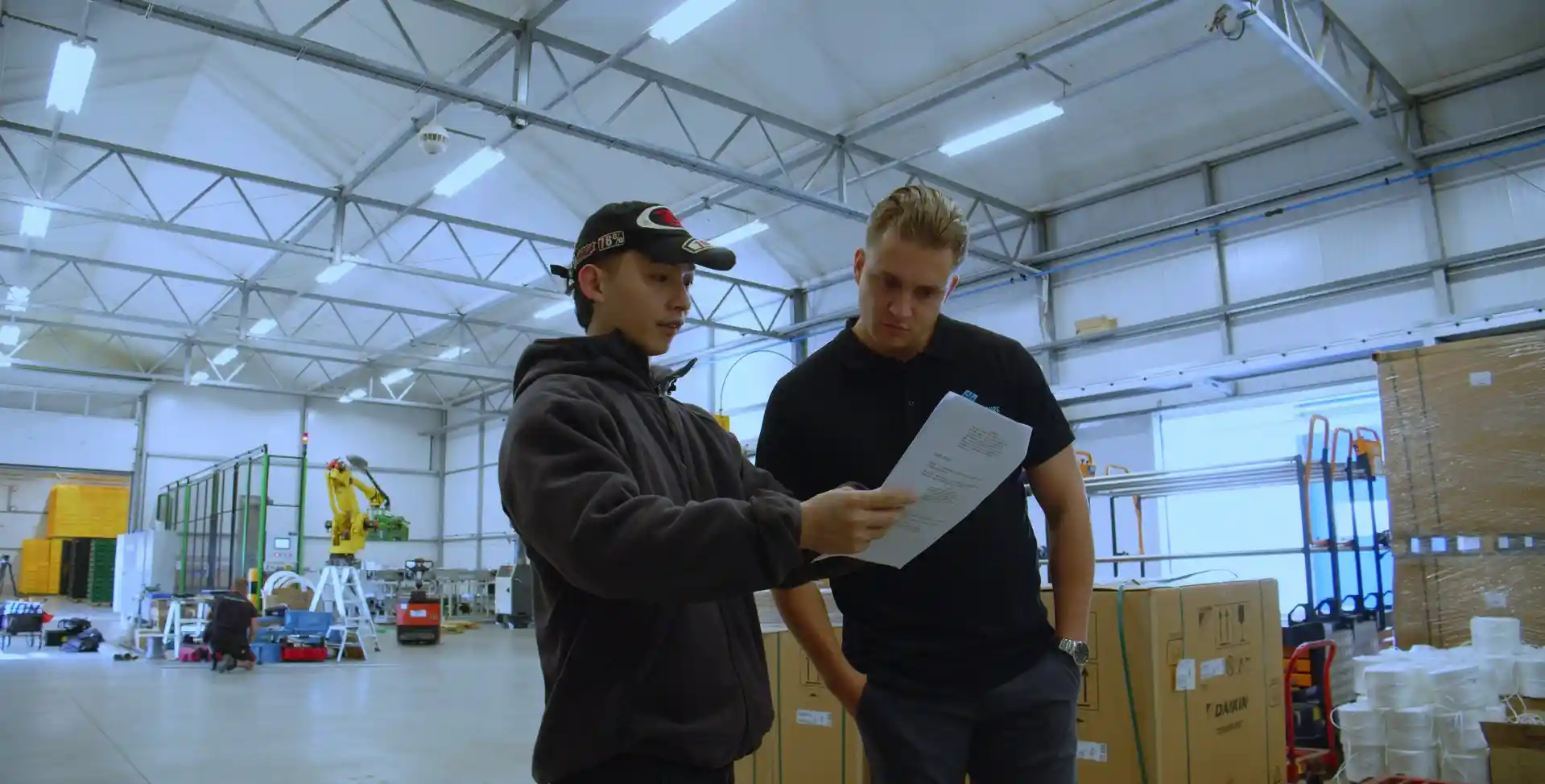 Discussion on location in the workshop
